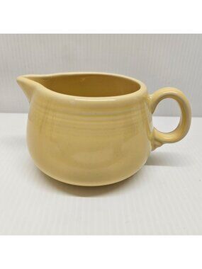 Homer Laughlin Fiesta Fiestaware Yellow Flat Creamer Pale Yellow